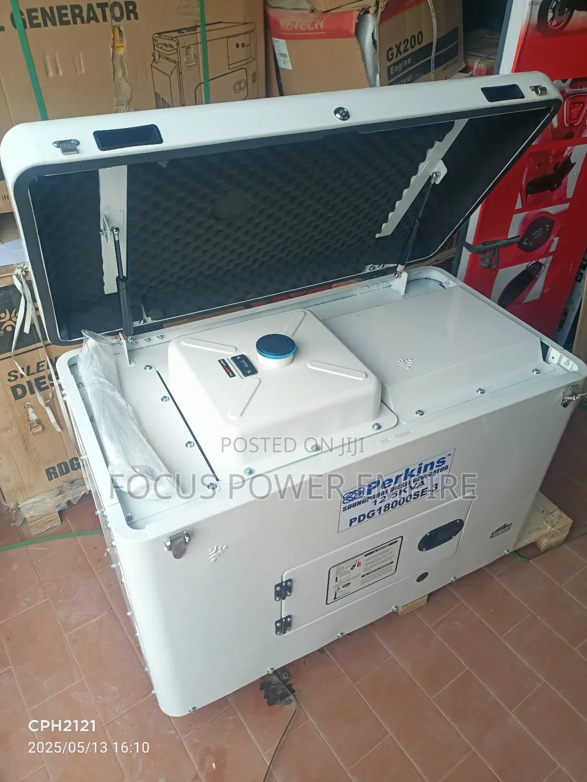 Perkins 12.5kva Soundproof Diesel Generator  Copper Coil .