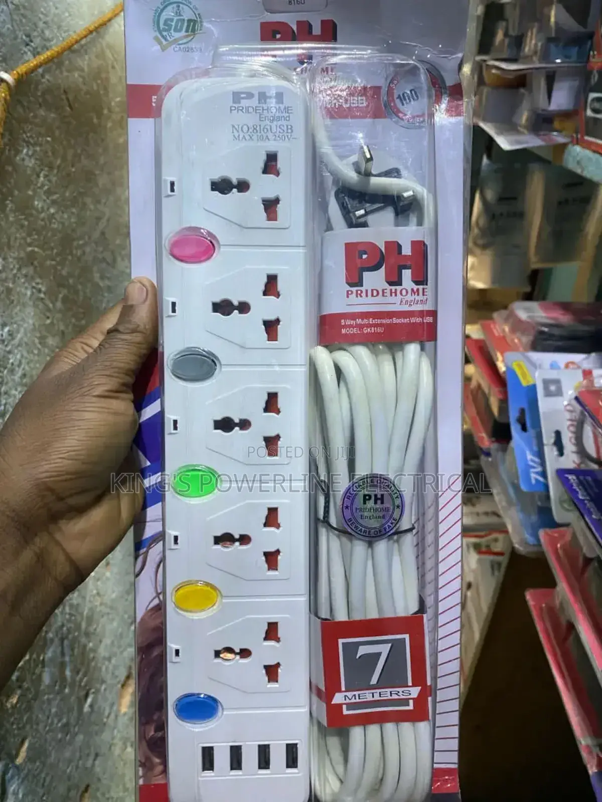 5 Way Extension With Usb Best Quality