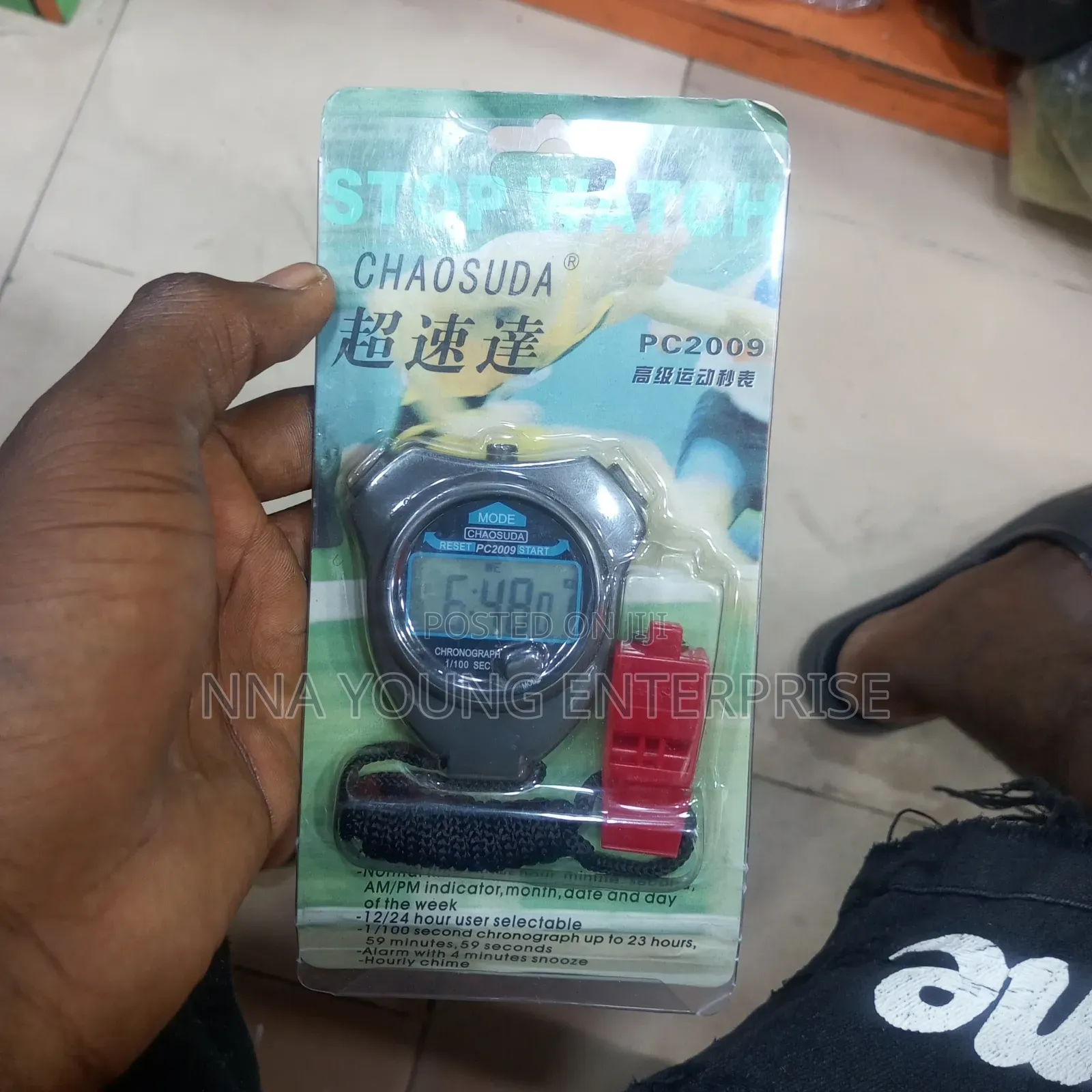 Football Whistle and Stop Watch