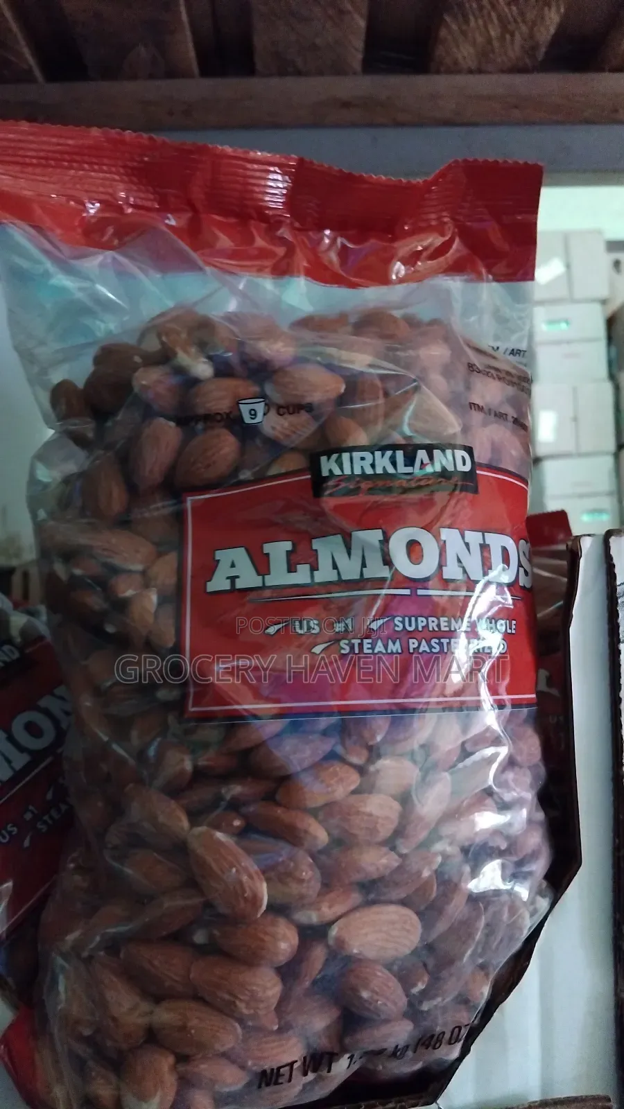 Kirkland Signature Whole Almond Nuts 1.36kg