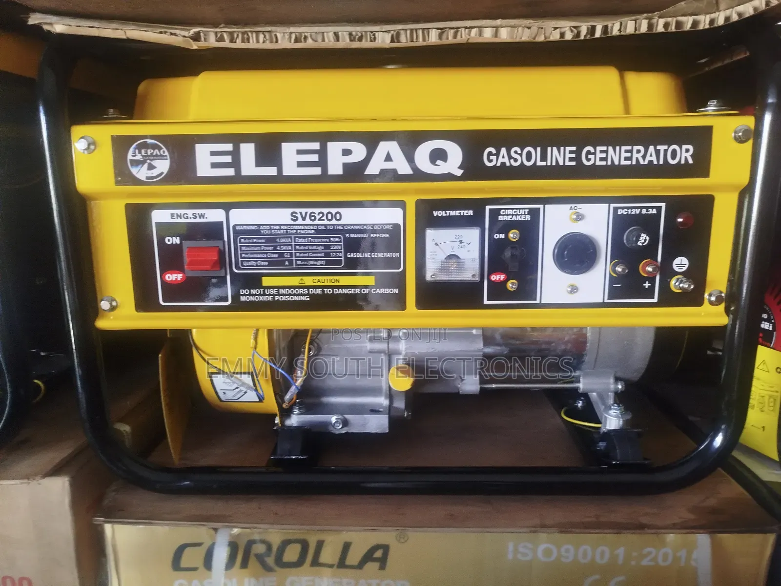 Elepaq Petrol Copper Coil Generator 4.5kva