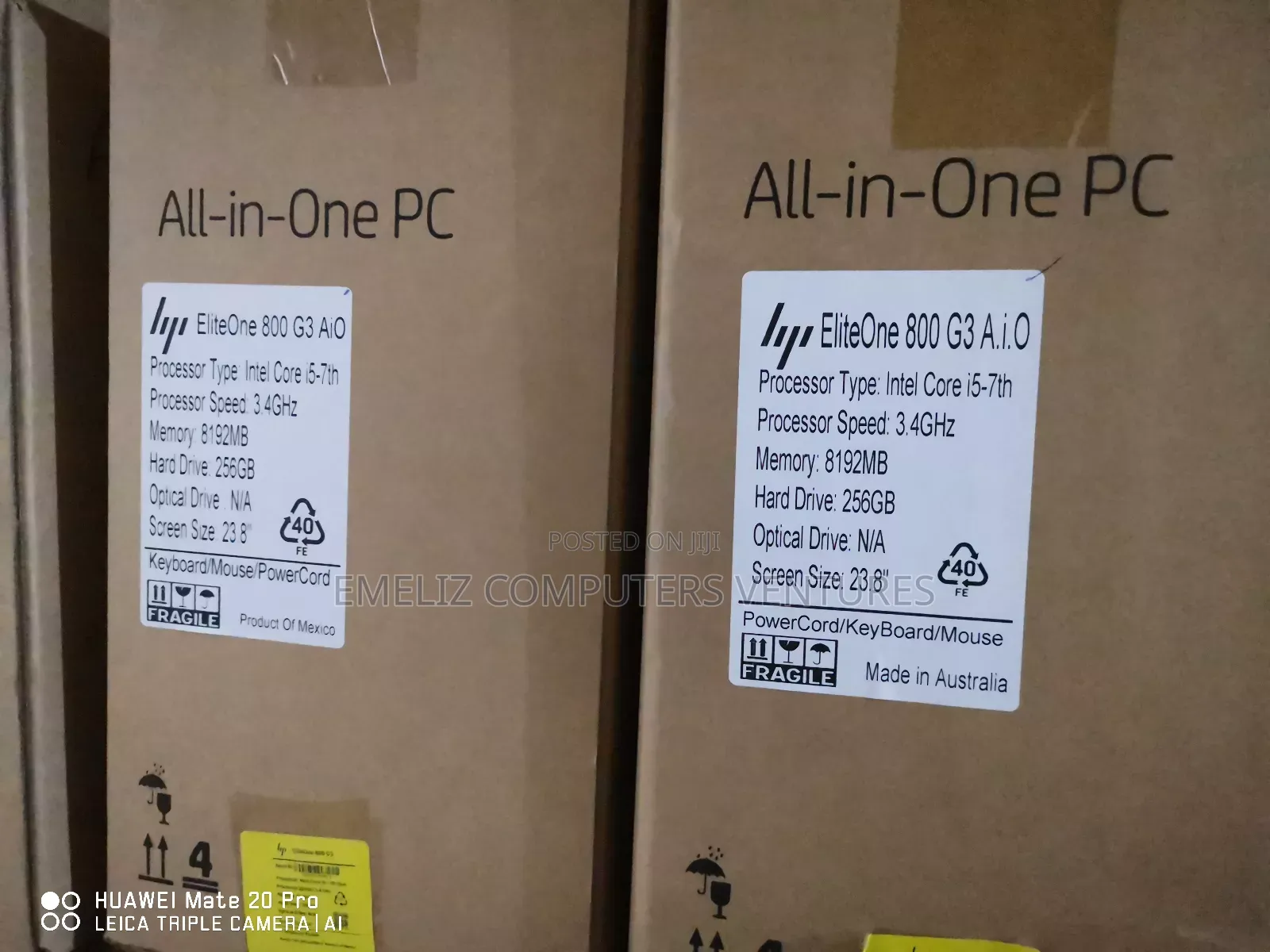 New Desktop Computer HP EliteOne 800 G3 8GB Intel Core I5 SSD 256GB