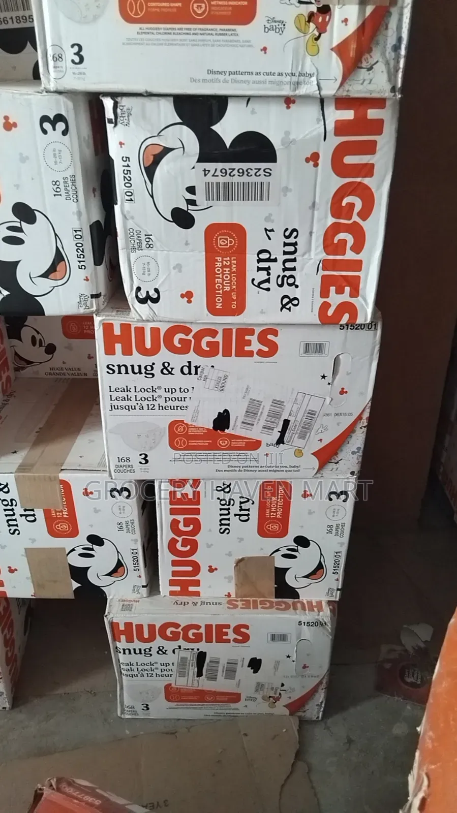Huggies Snug And Dry (Sizes 1- 8)