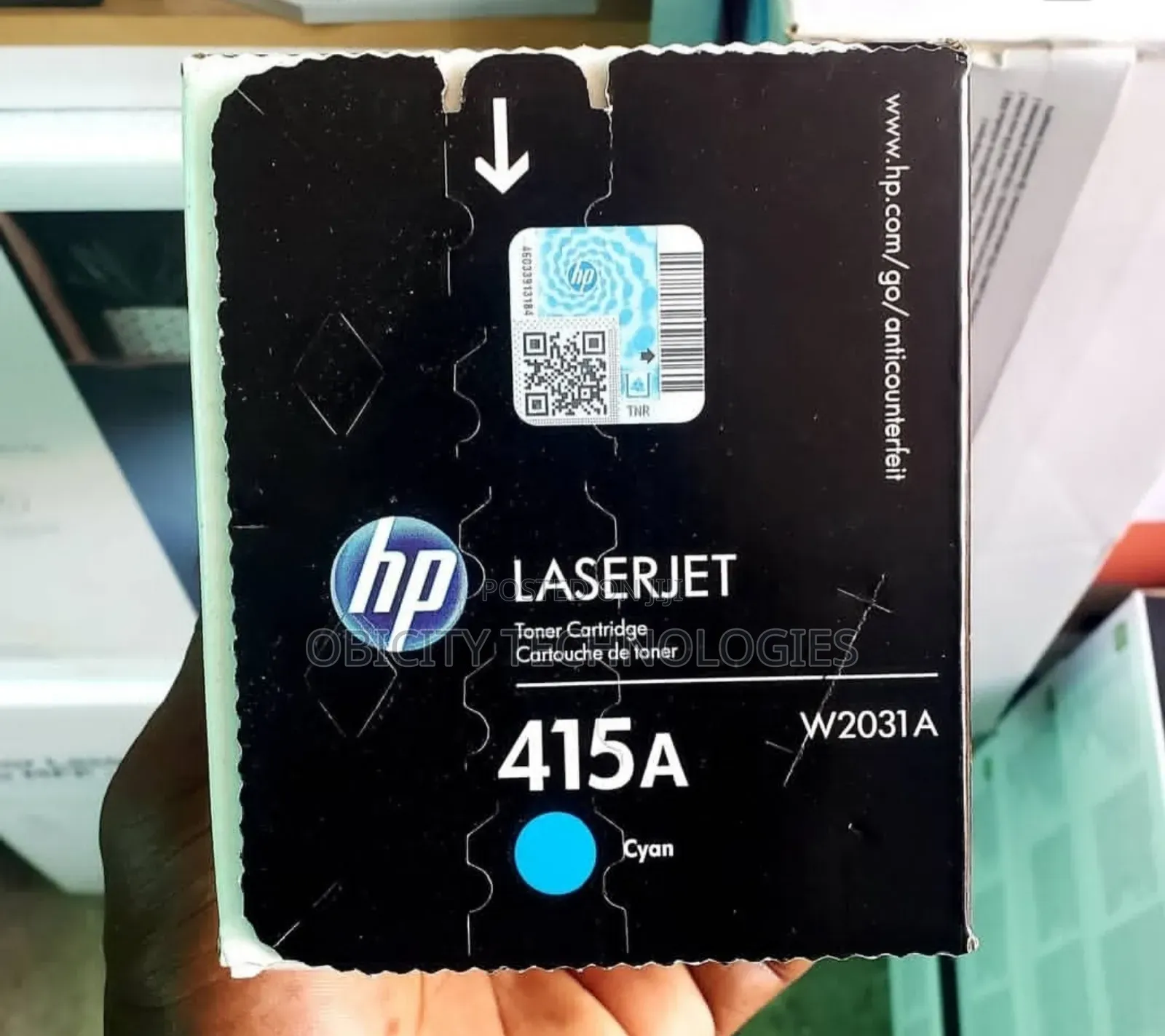 HP 415a Cyan Original Laserjet Toner Cartridge, W2031a