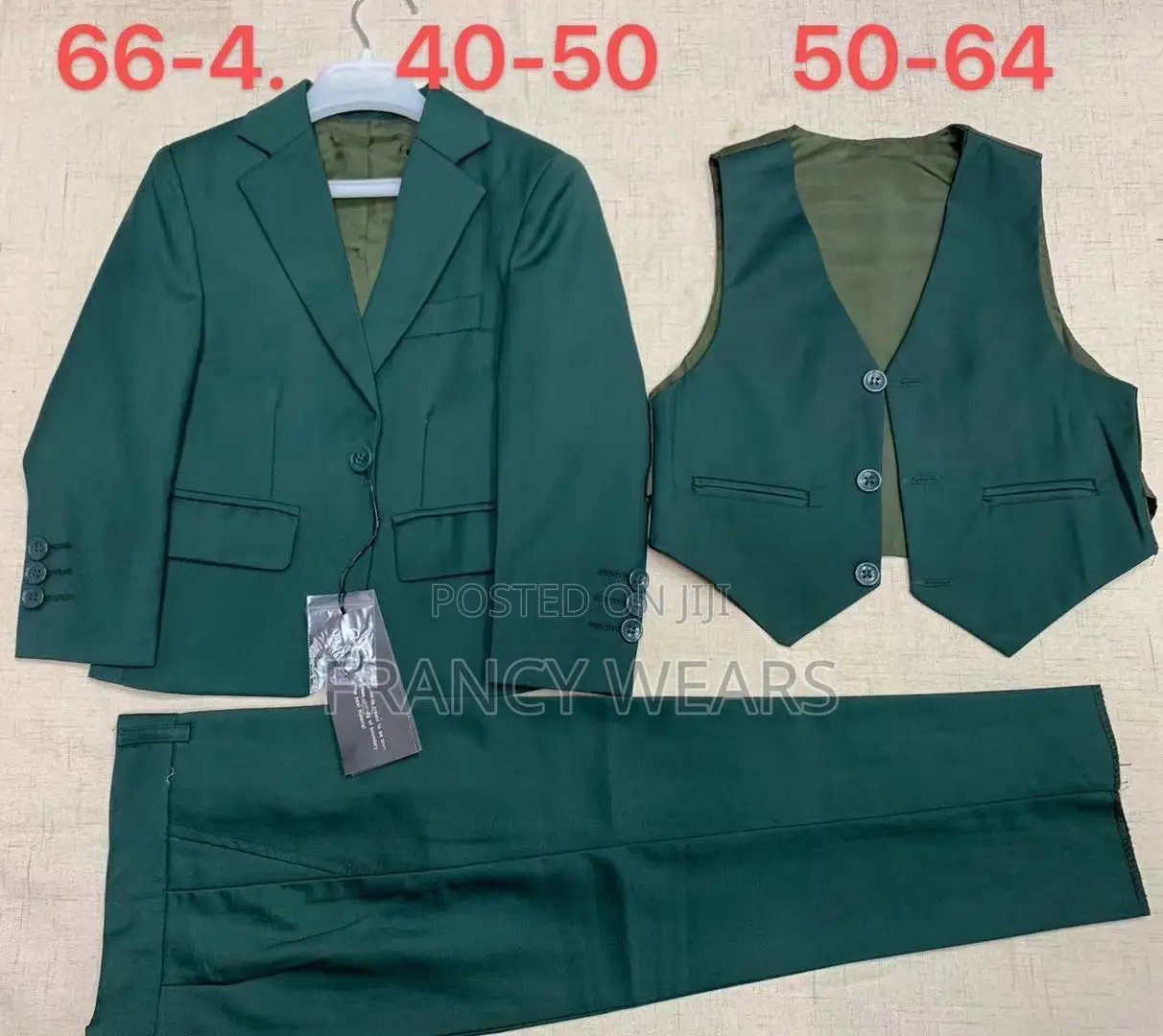Complete Set of Children Suits and Shirts Plus Ties