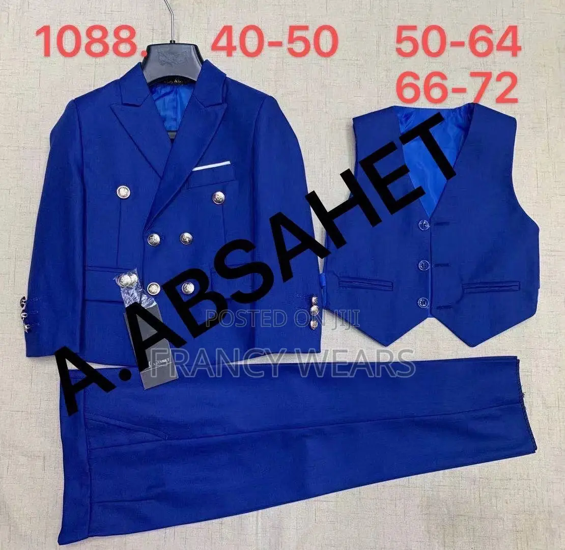 Complete Set of Children Suits and Shirts Plus Ties