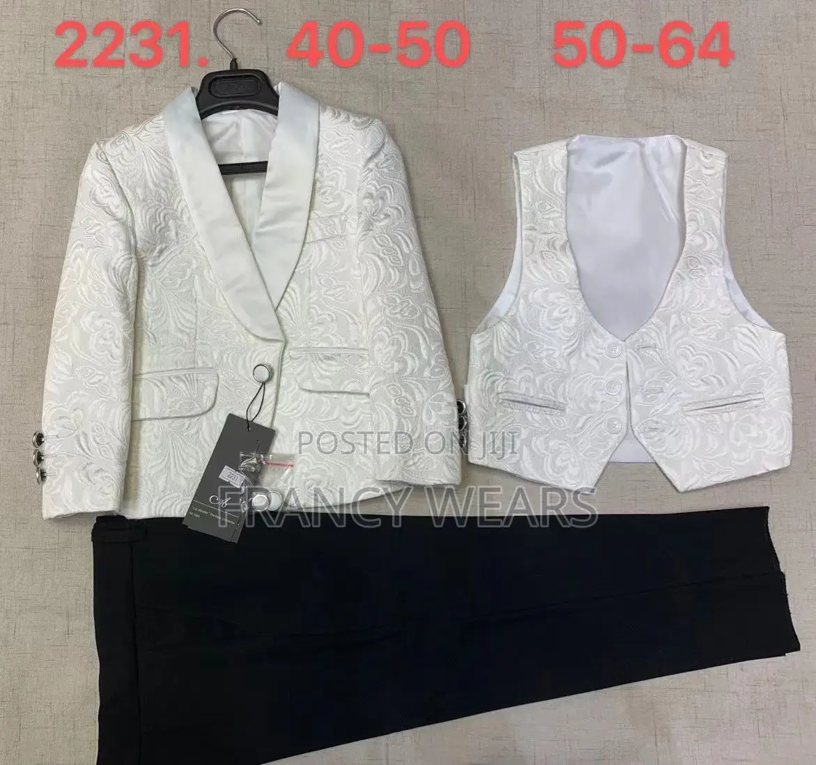 Complete Set of Children Suits and Shirts Plus Ties