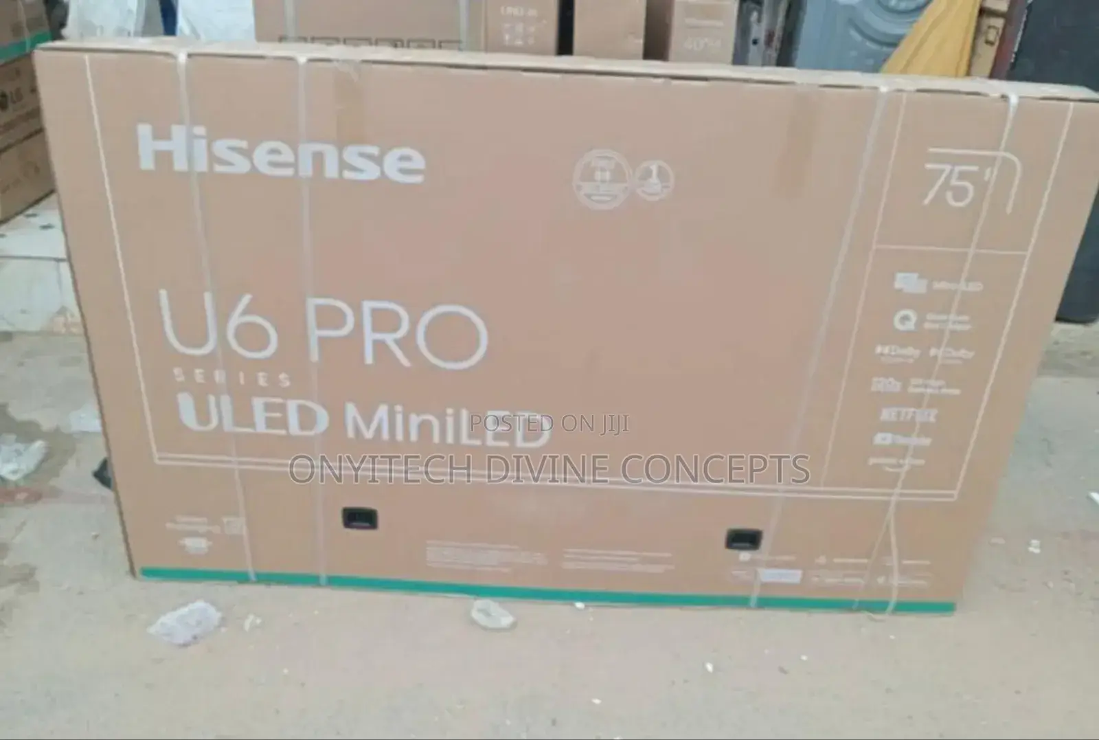 75 Inches Hisense Smart TVS U6 Pro