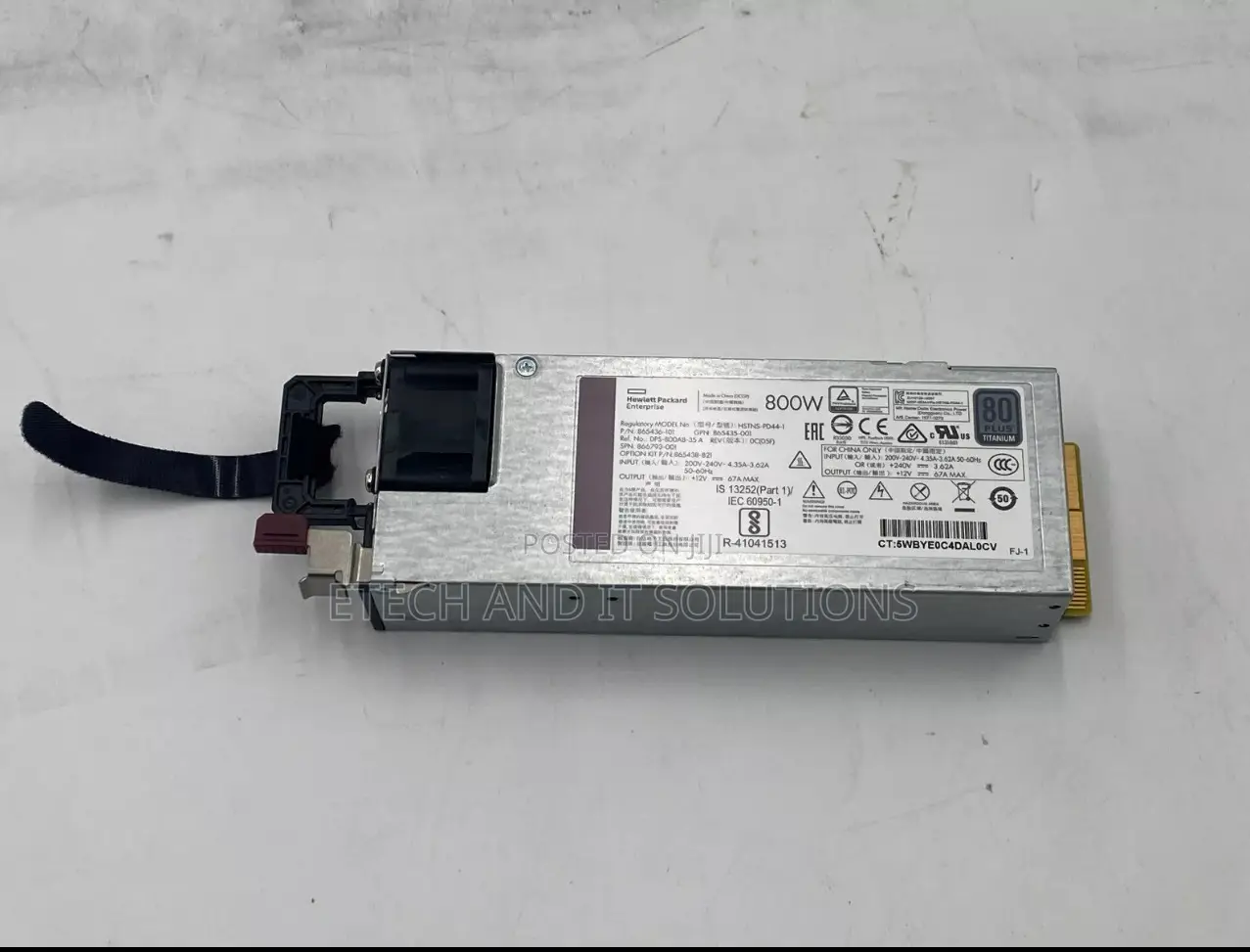 Dl380 Gen 10 Power Supply 800w