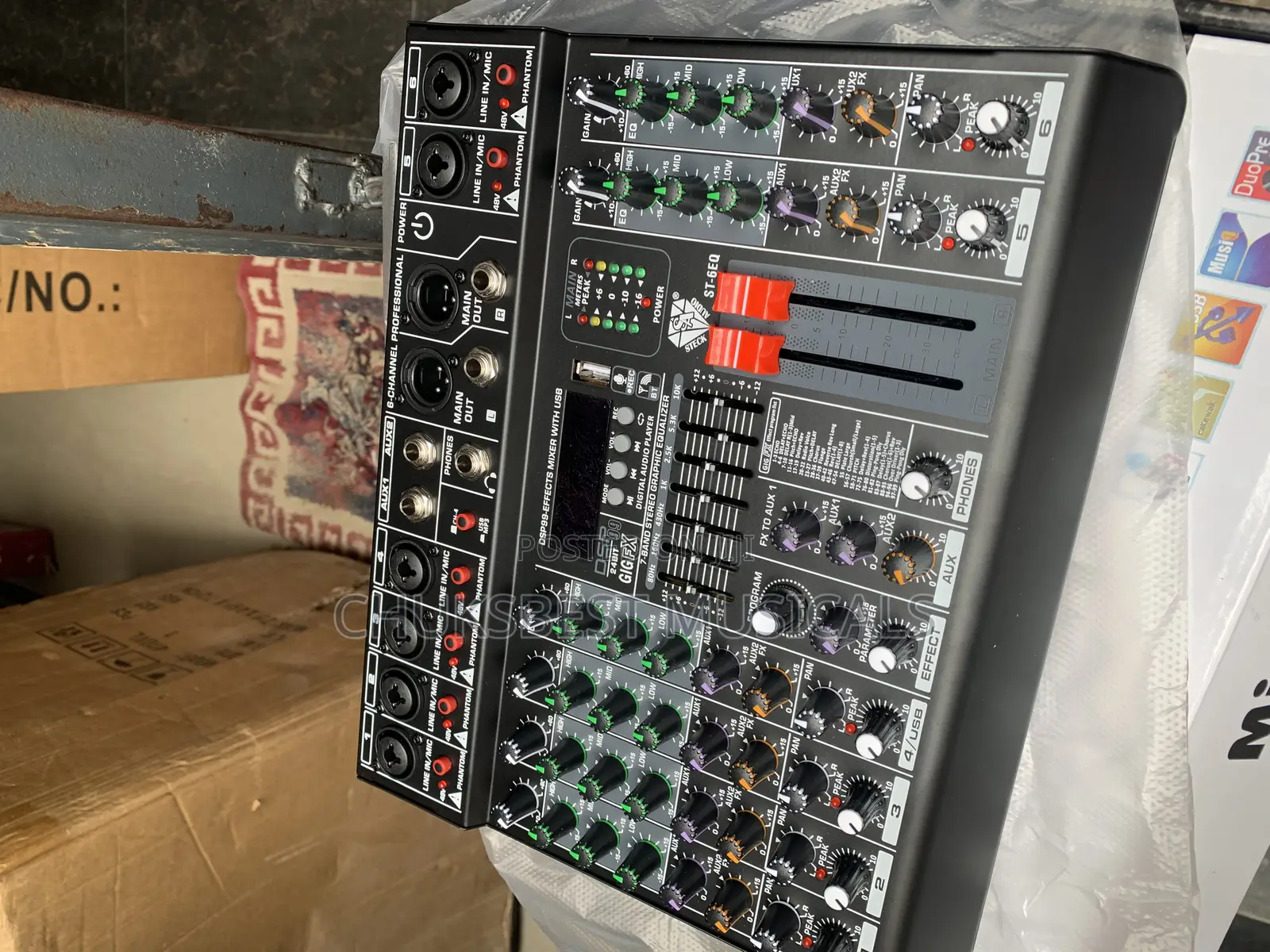 Professional Audio 6 Channel Mixer