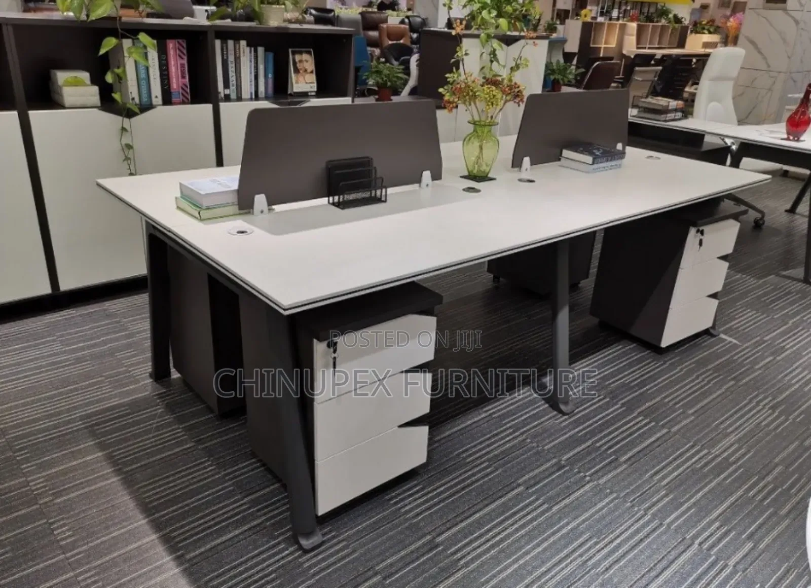 By 4 Seaters Table Office Workstation