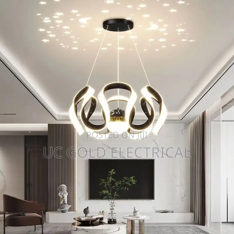 Led Chandelier, Nordic Luxury Restaurant, Living Room,