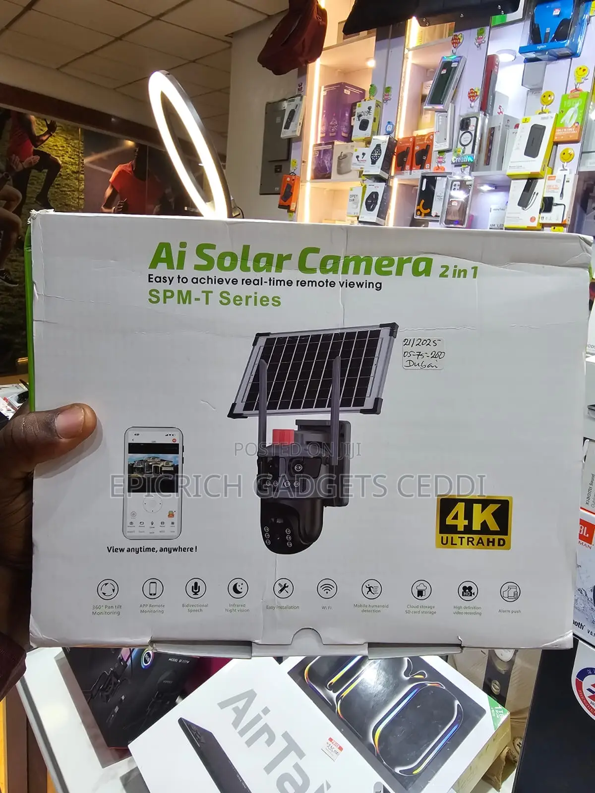 Ai Solar Camera With Dual View and Multiple Cameras