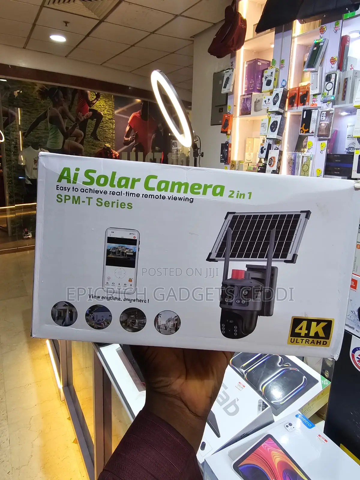 Ai Solar Camera With Dual View and Multiple Cameras