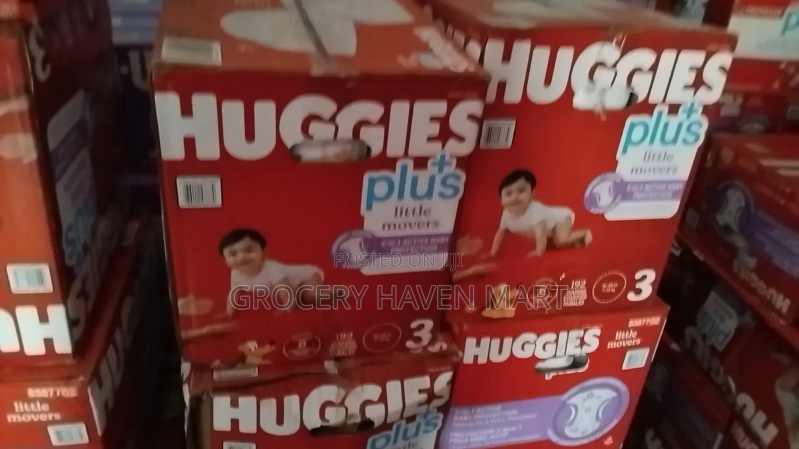 Huggies Little Movers Daipers (Sizes 3-6)