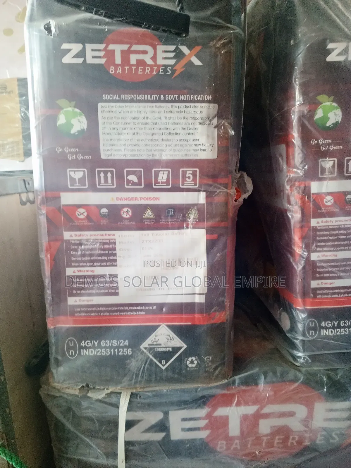 Zetrex Tubular Batteries 220ahs