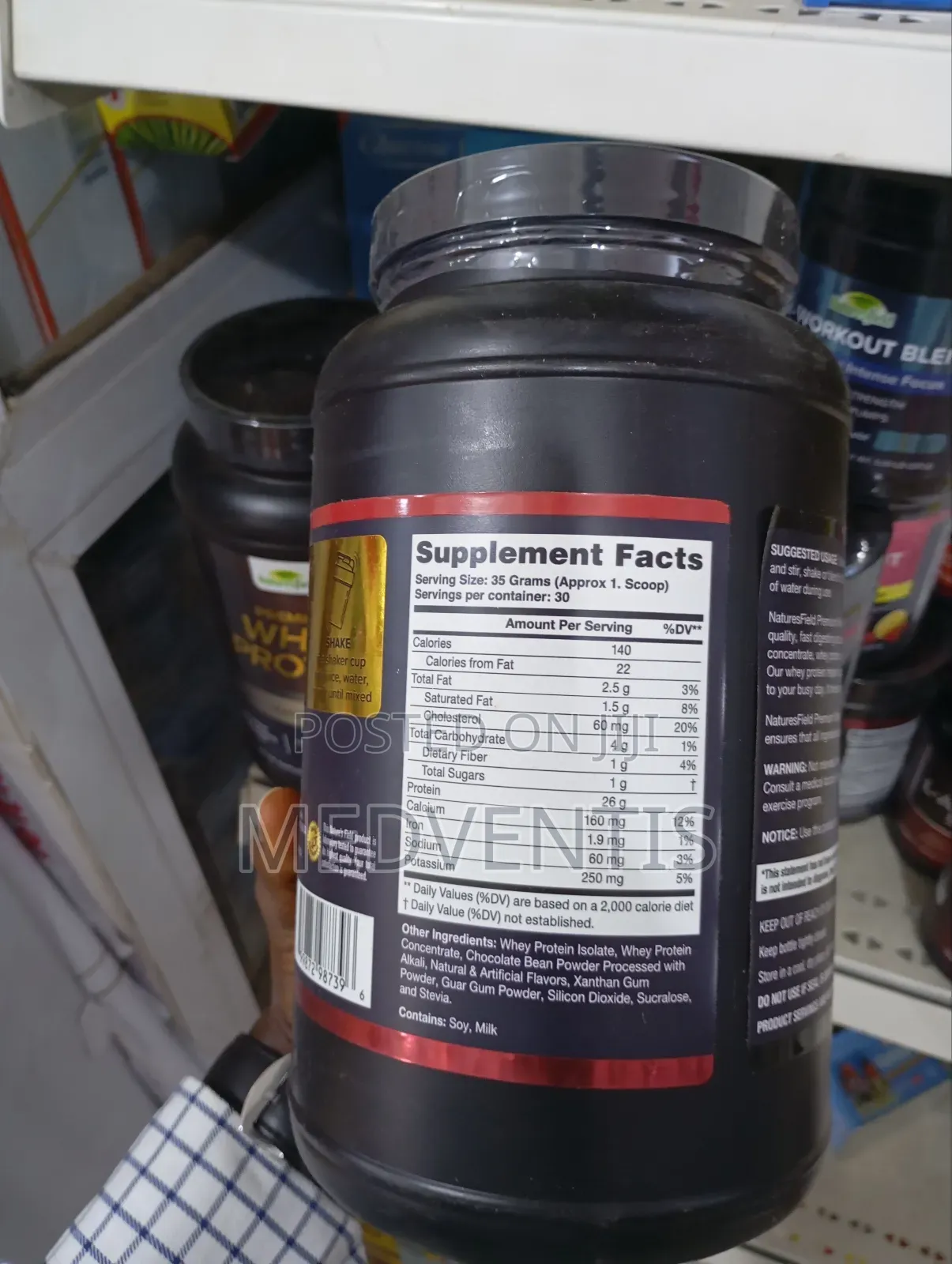 Nature's Field Premium Whey Protein Powder 26g