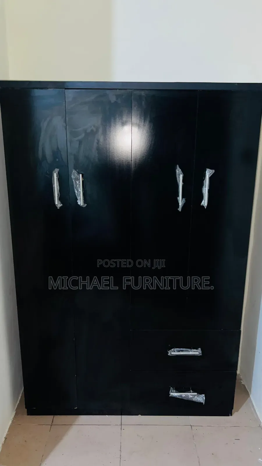 Black 4 by 6 Wardrobe