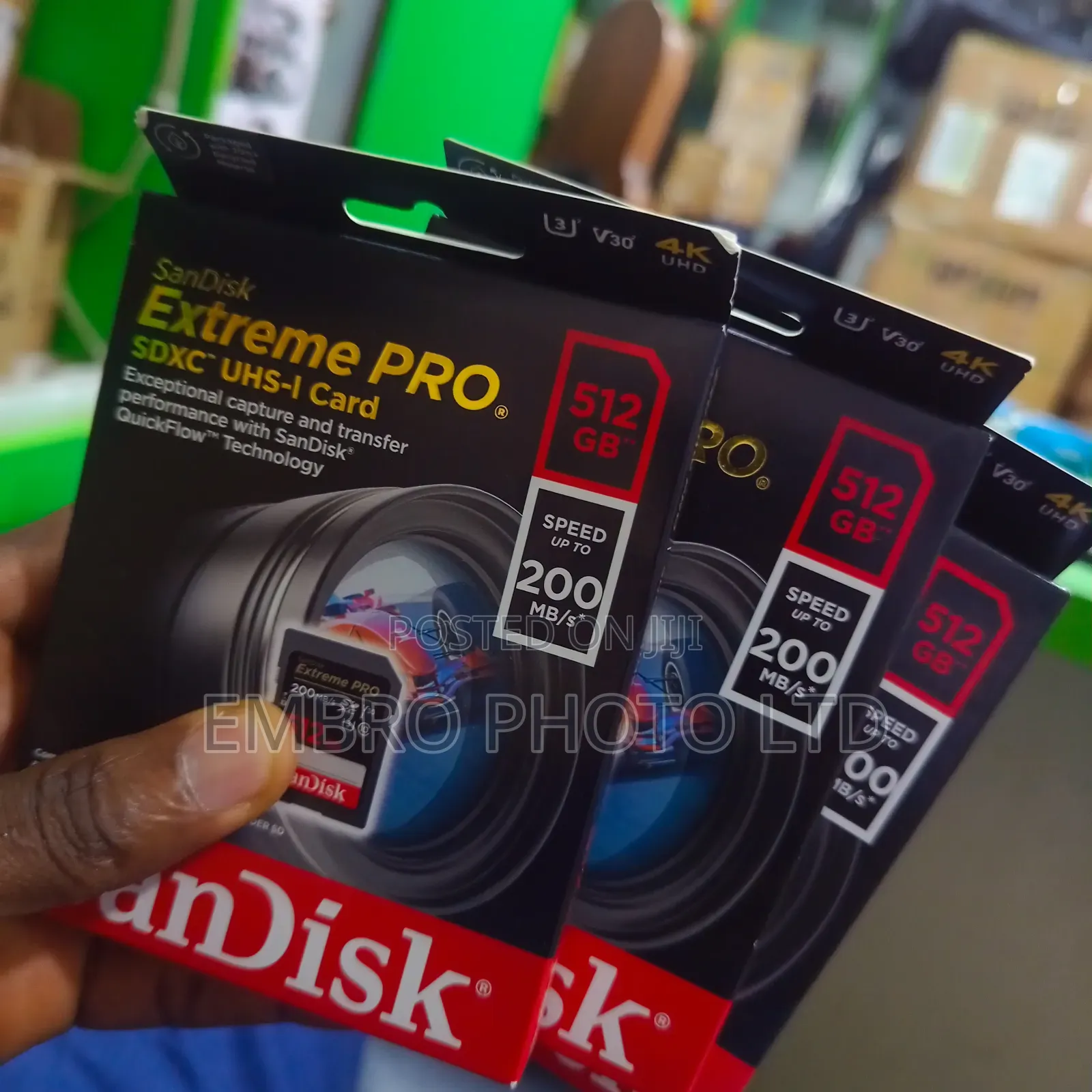Sandisk Sd Card 512gb Extreme Pro 200mbs