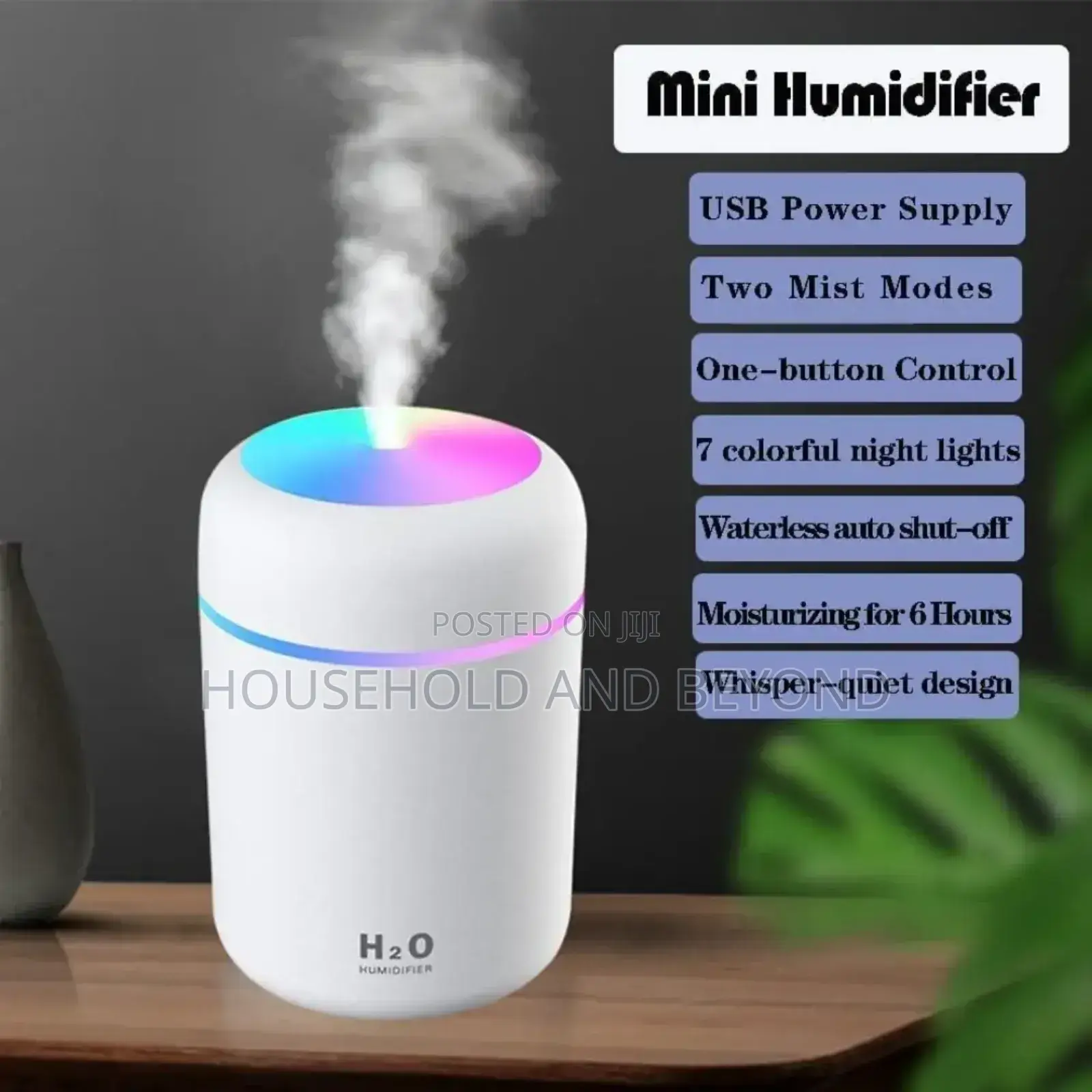 Mini Portable Car Humidifier Diffuser