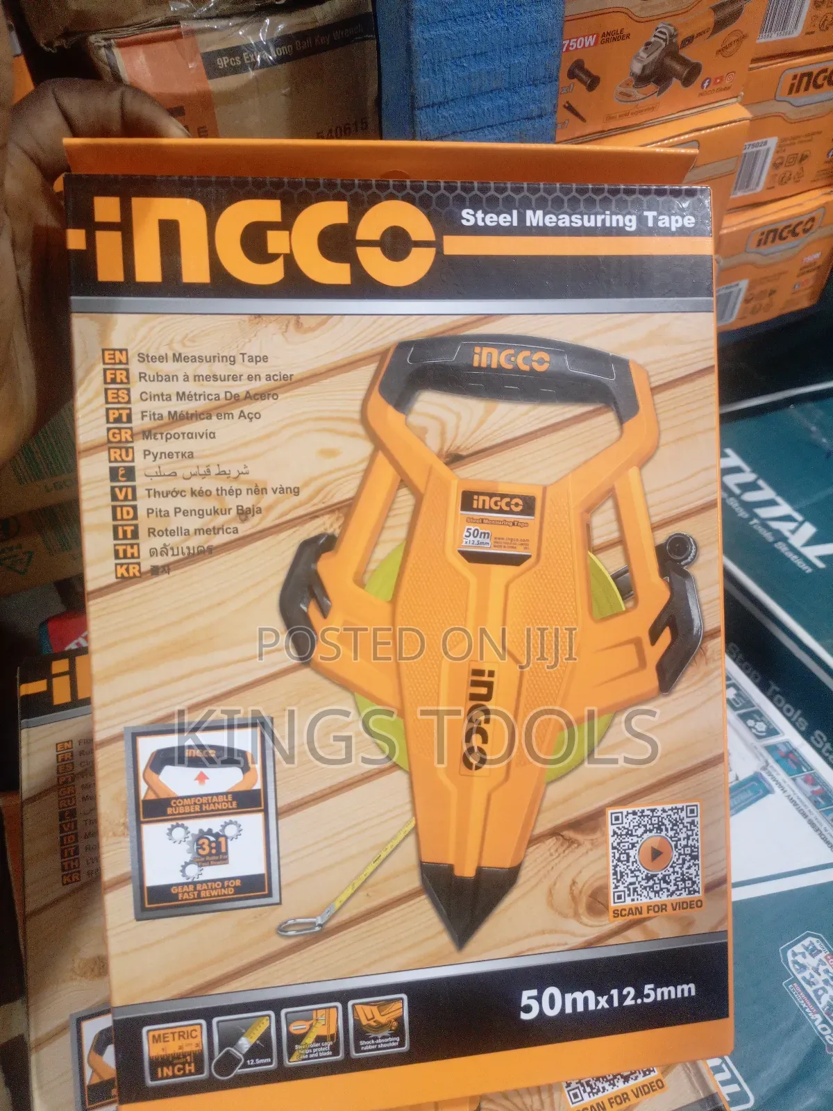 Ingco Steel Measuring Tape (50mt)
