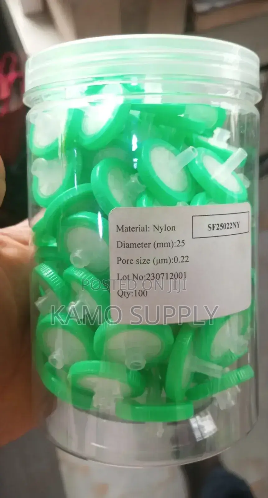 Syringe Filters 0.22um, 0.45um Pack of 100pcs