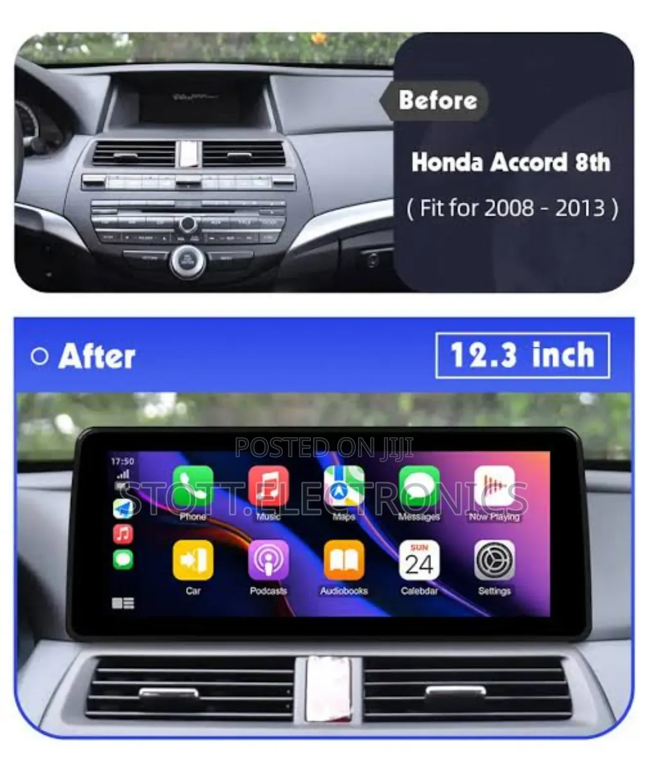 Honda Accord 08 -012 12.3" Car Android Navigation System