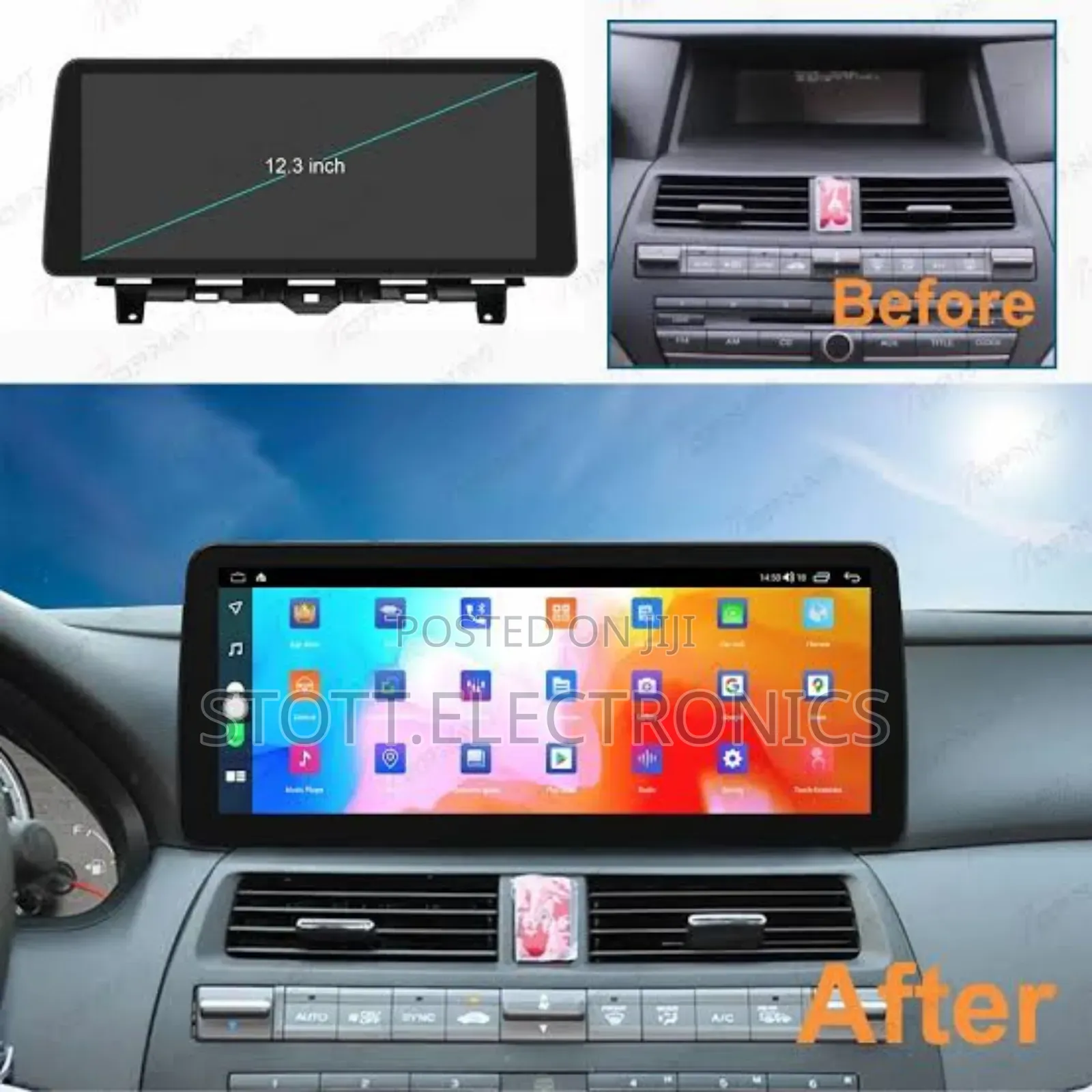 Honda Accord 08 -012 12.3" Car Android Navigation System