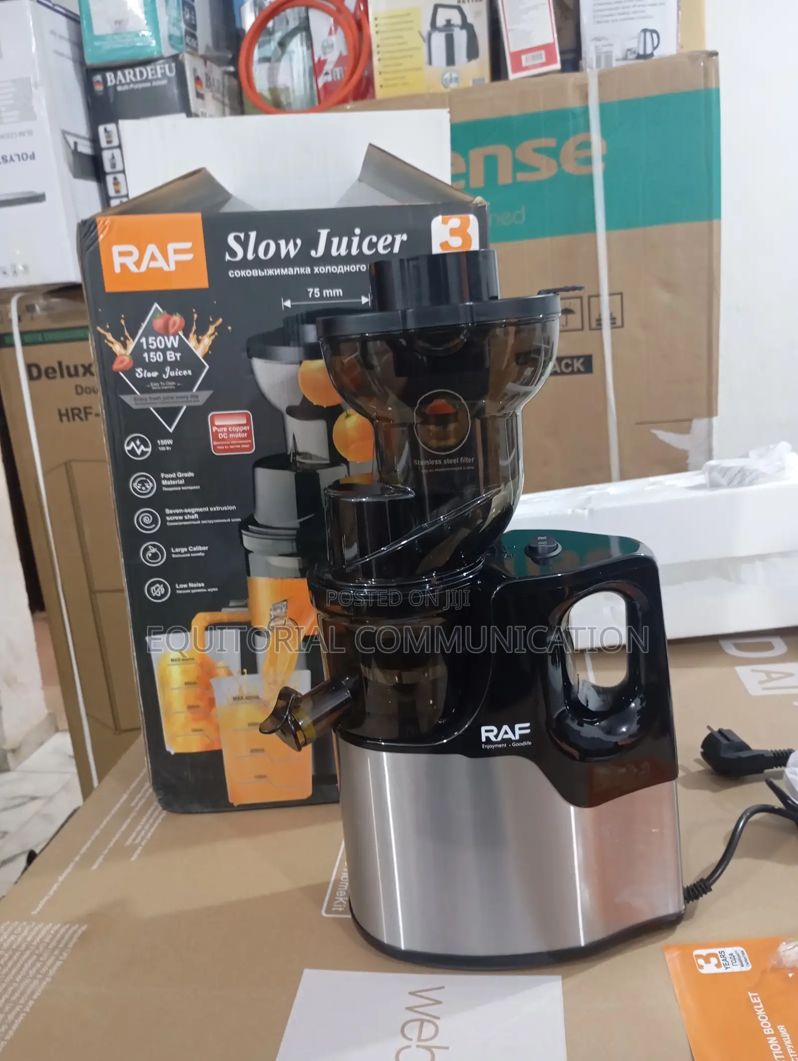 Raf 150w Juicer – Compact Design, Big Results