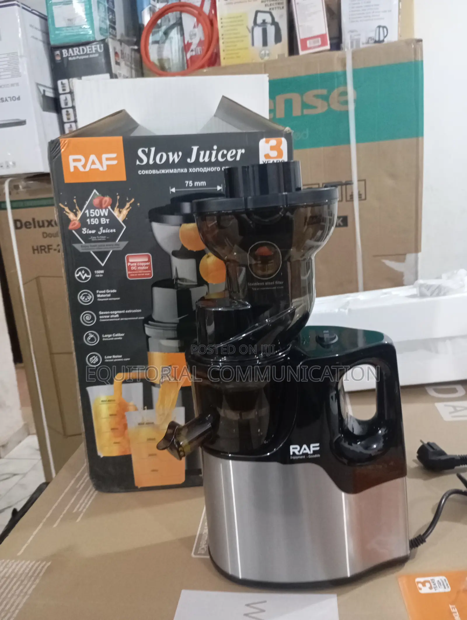 Raf 150w Juicer – Compact Design, Big Results