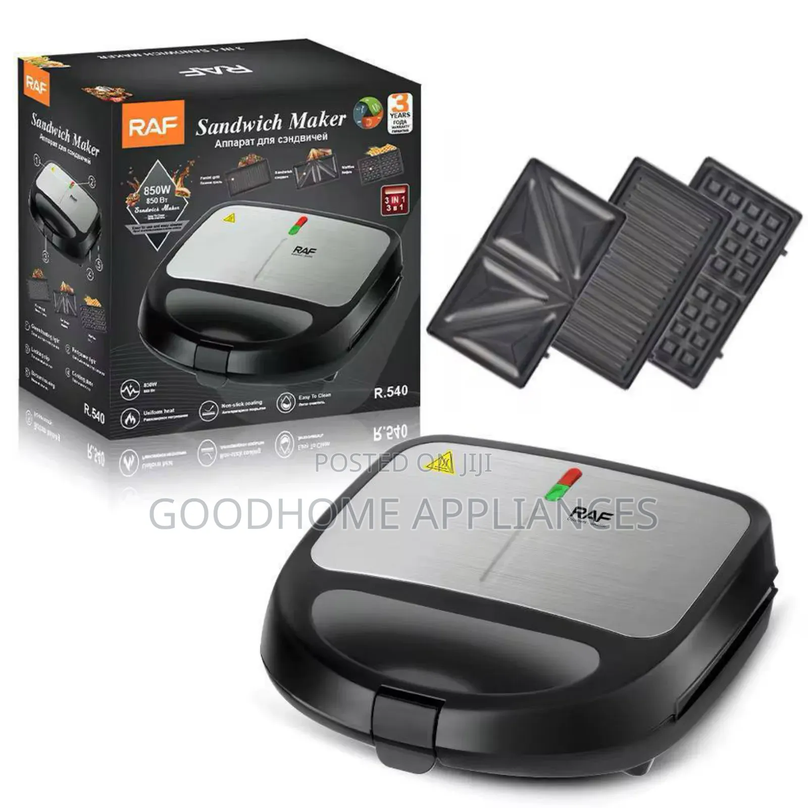 Raf 3 in 1 Sandwich Maker