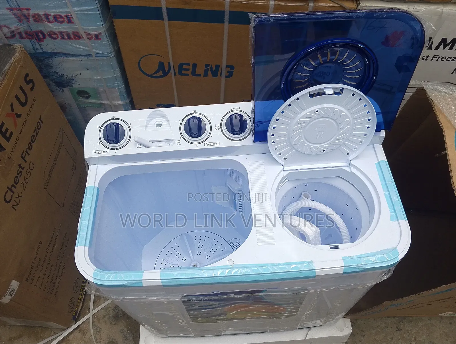 Glamstar Twin Tub Washing Machine 7kg, Low Power Consumption