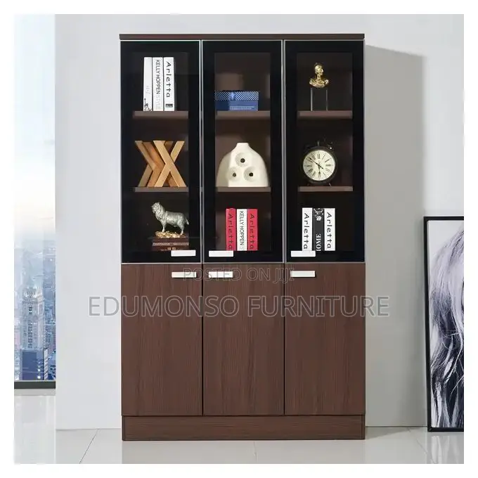 2025 Modern Y.F Wooden Book Shelf- 3 Doors