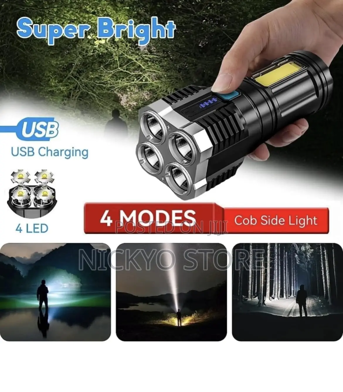 L-S03 Usb Rechargeable Flashlight