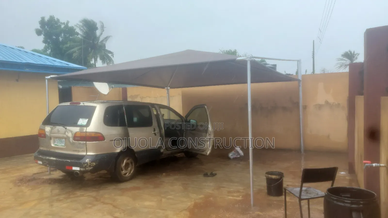 5m by 5m Carport for Two Cars