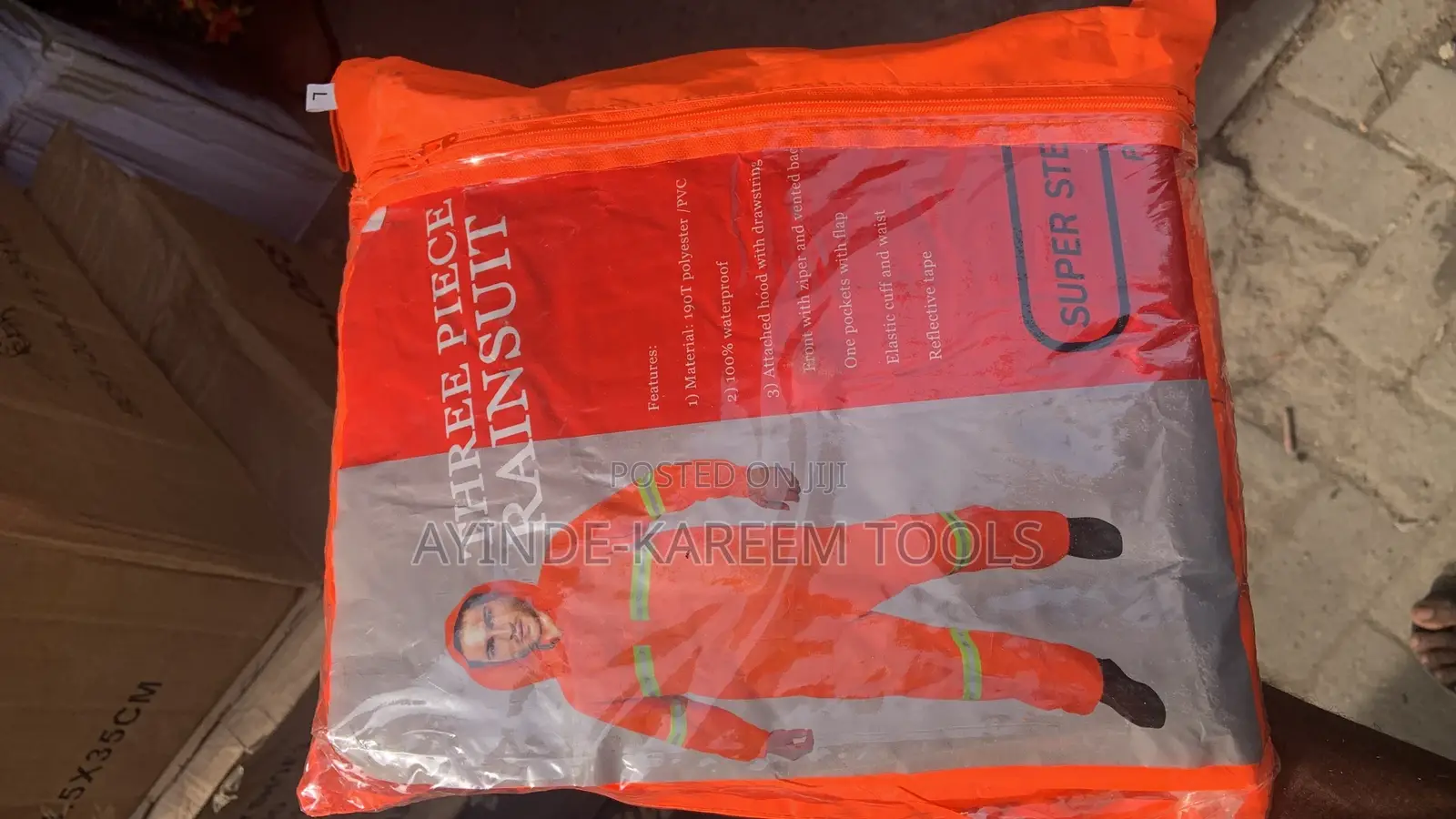 3pcs Rainsuit With Reflective