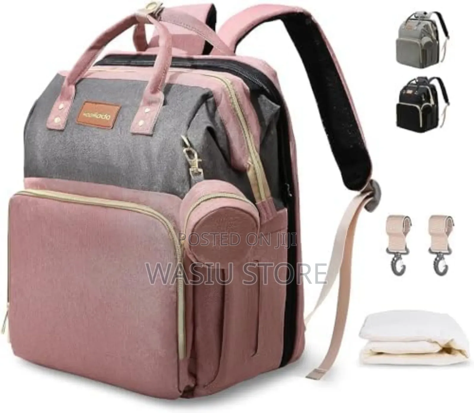 Baby Diaper Bag Backpack With Changing Station Pouches