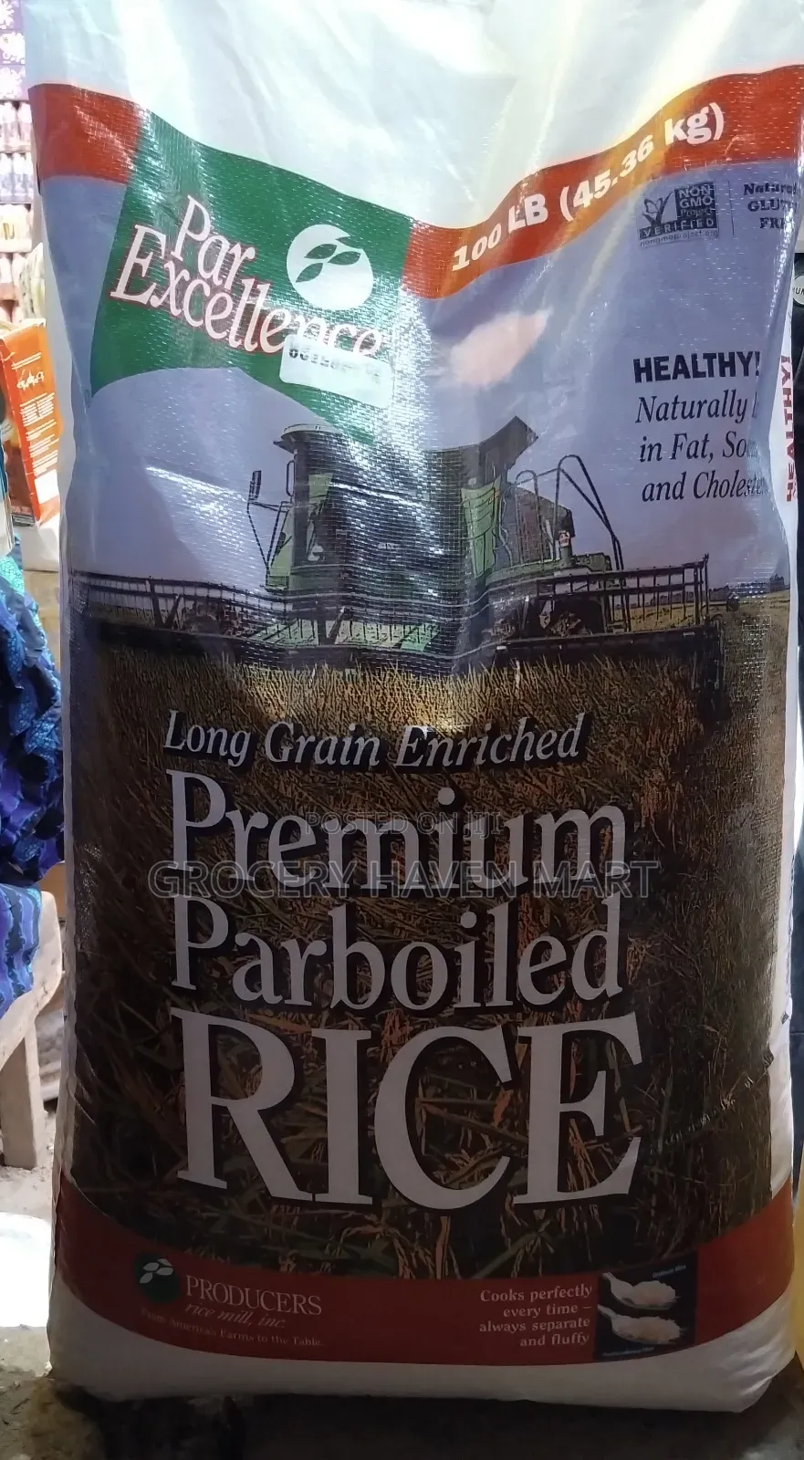 Par Excellence Premium Parboiled Rice 45.36kg
