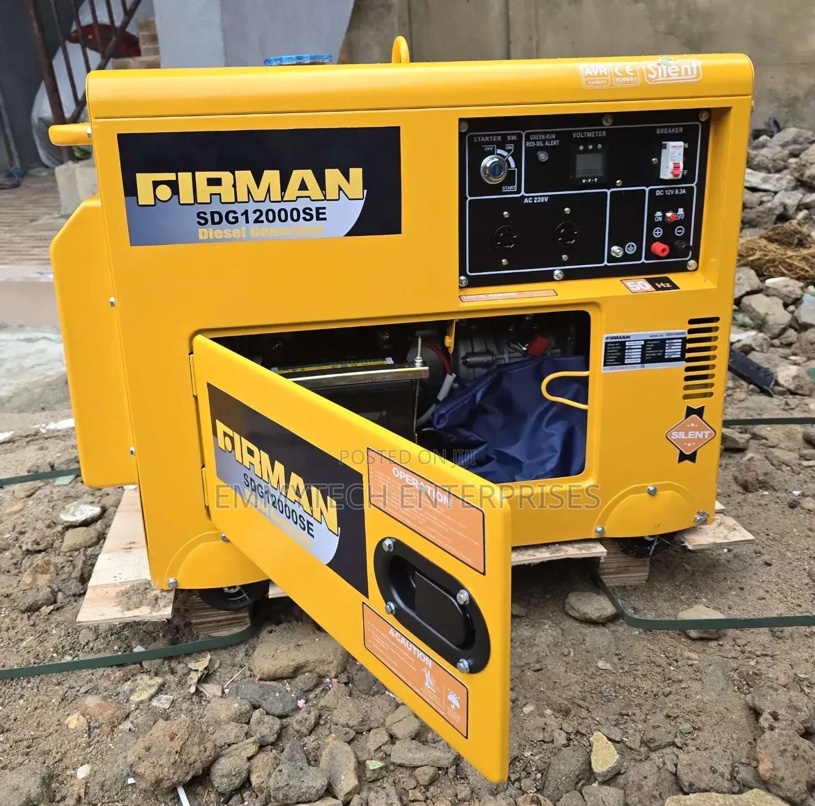 High Quality 10kva Firman Diesel Soundproof Gen 100%Copper