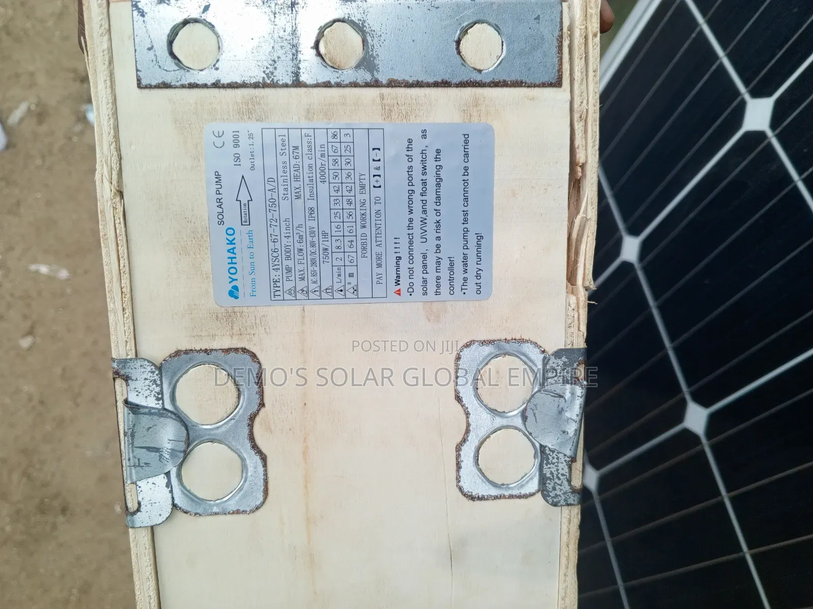 Ac/Dc Solar Pump Yohako 1horse Power