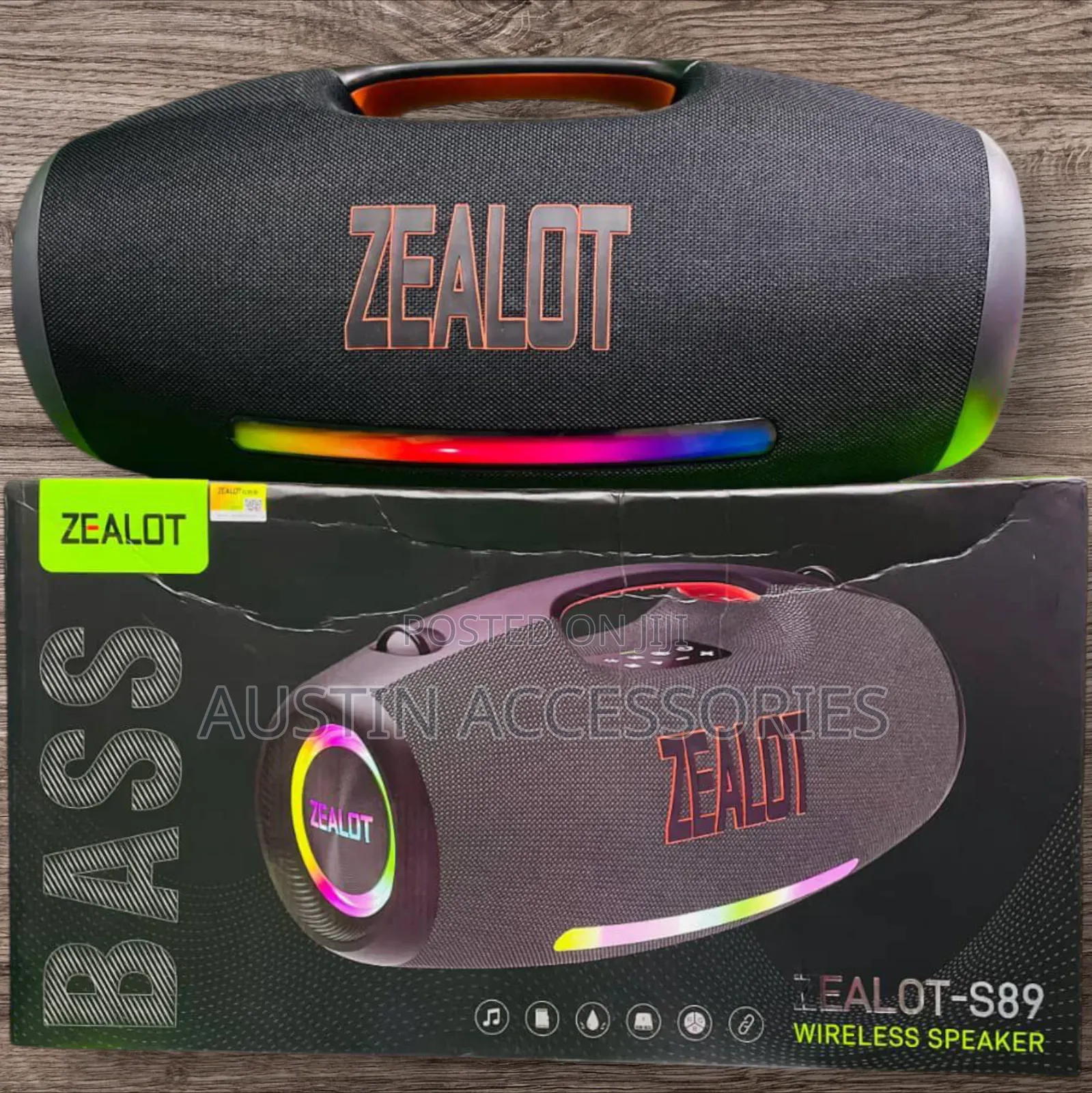 Zealot S89 Loudest Portable Bluetooth Speaker Subwoofer 250w