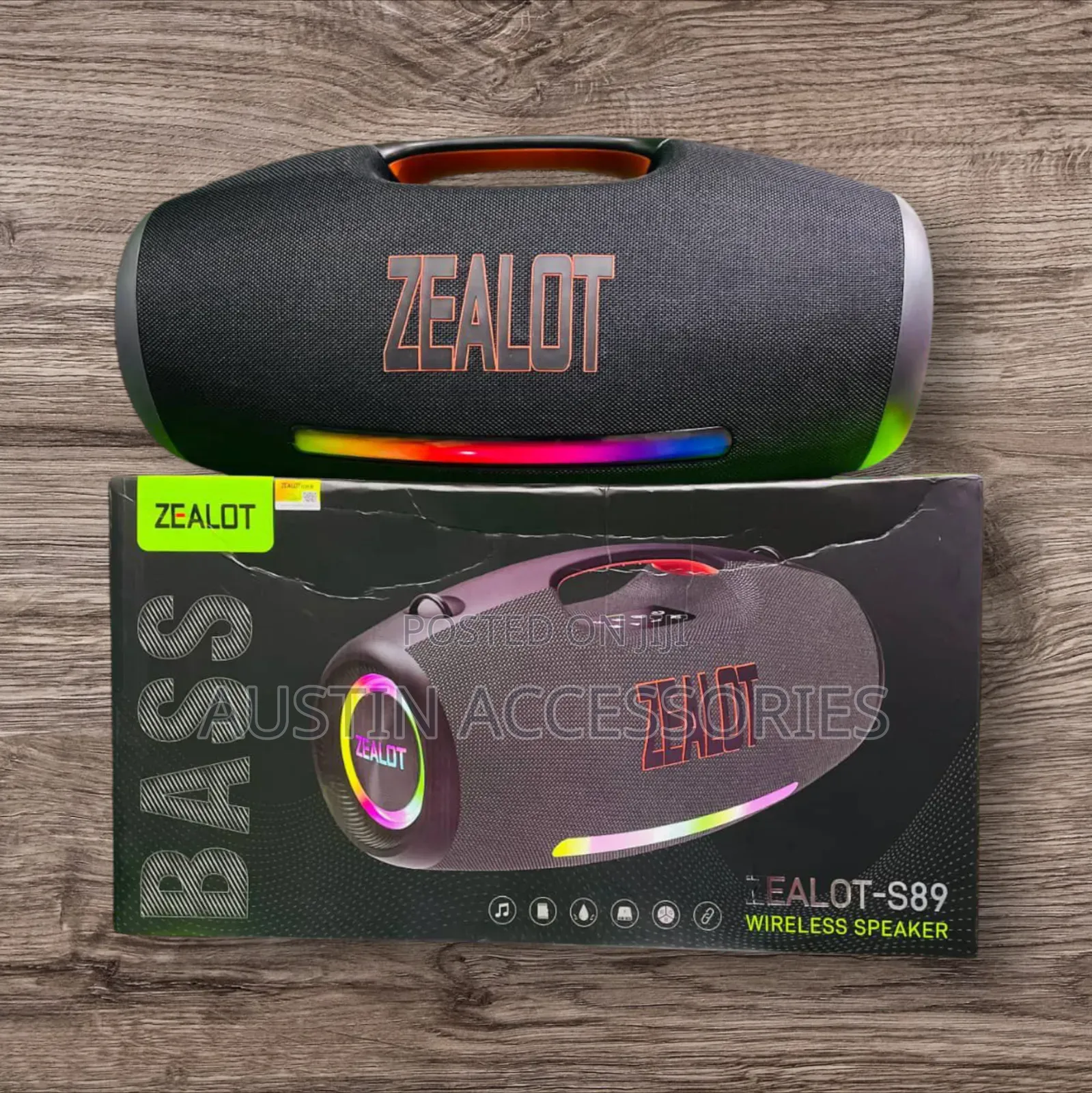 Zealot S89 Loudest Portable Bluetooth Speaker Subwoofer 250w