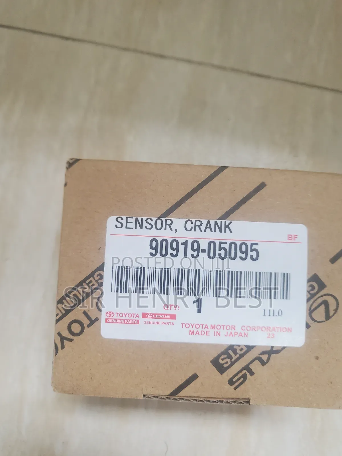 Crank Shaft Position Sensor. Toyota/Lexus .2018/2023