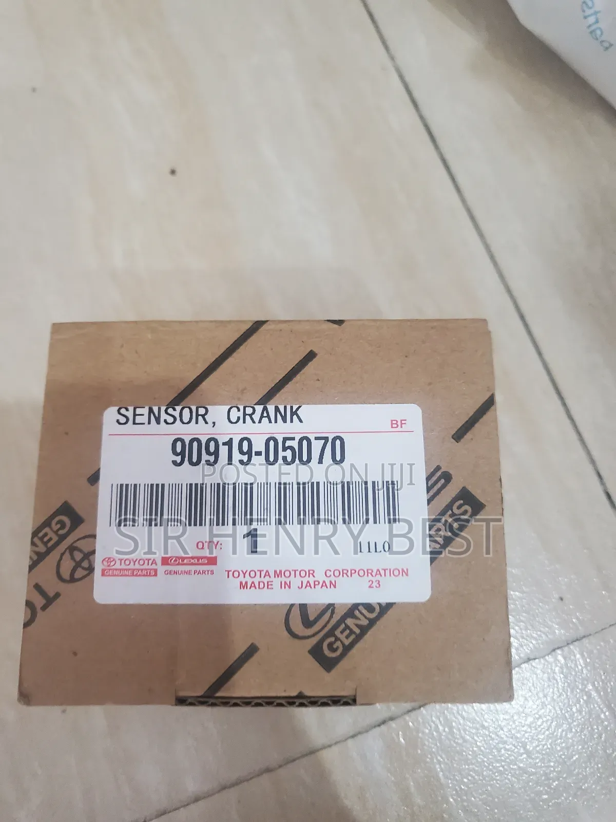 Crank Shaft Position Sensor Toyota. Corolla ,/Venza 2ar