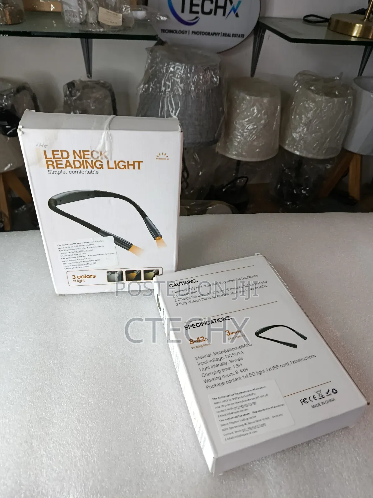 80 Hours Neck Reading Light Rechargeable