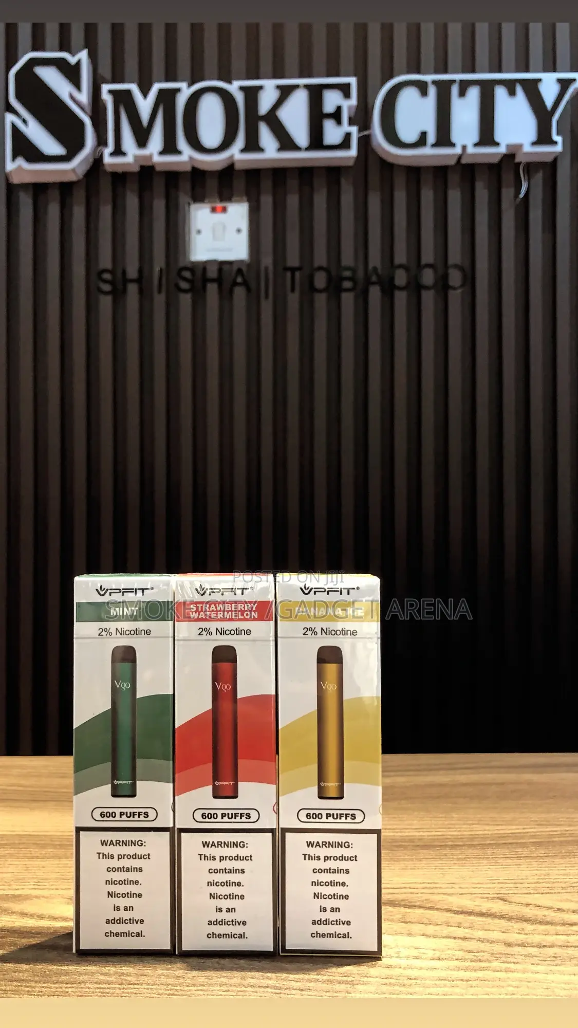 Vpfit Rechargeable/Disposable Vape/E-Cigarette 600puffs