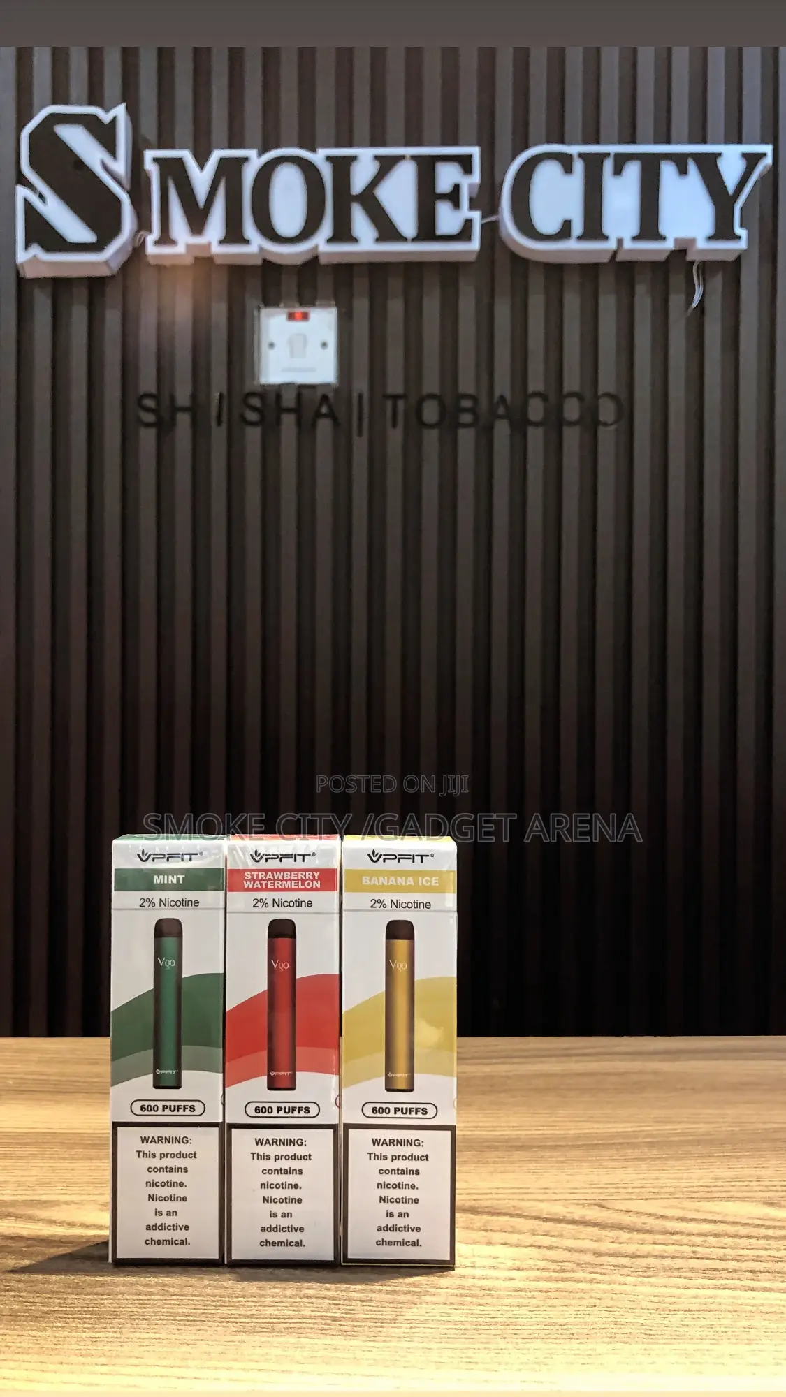 Vpfit Rechargeable/Disposable Vape/E-Cigarette 600puffs