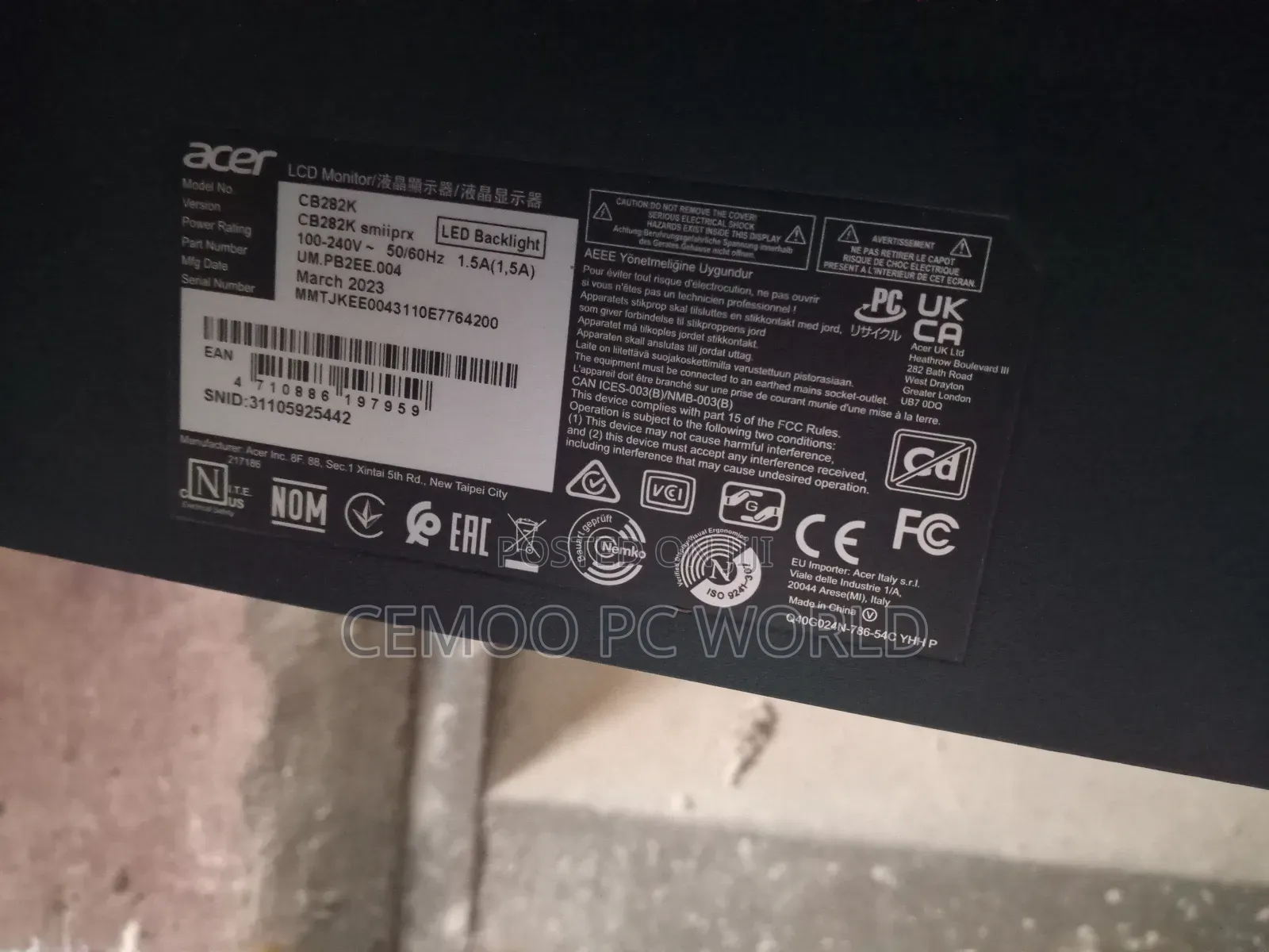Acer Nitrox Monitor