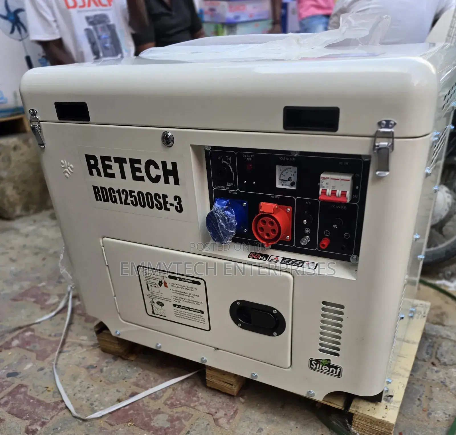 A Brand New Three Phase Diesel Soundproof Gen Retech 10.5kva