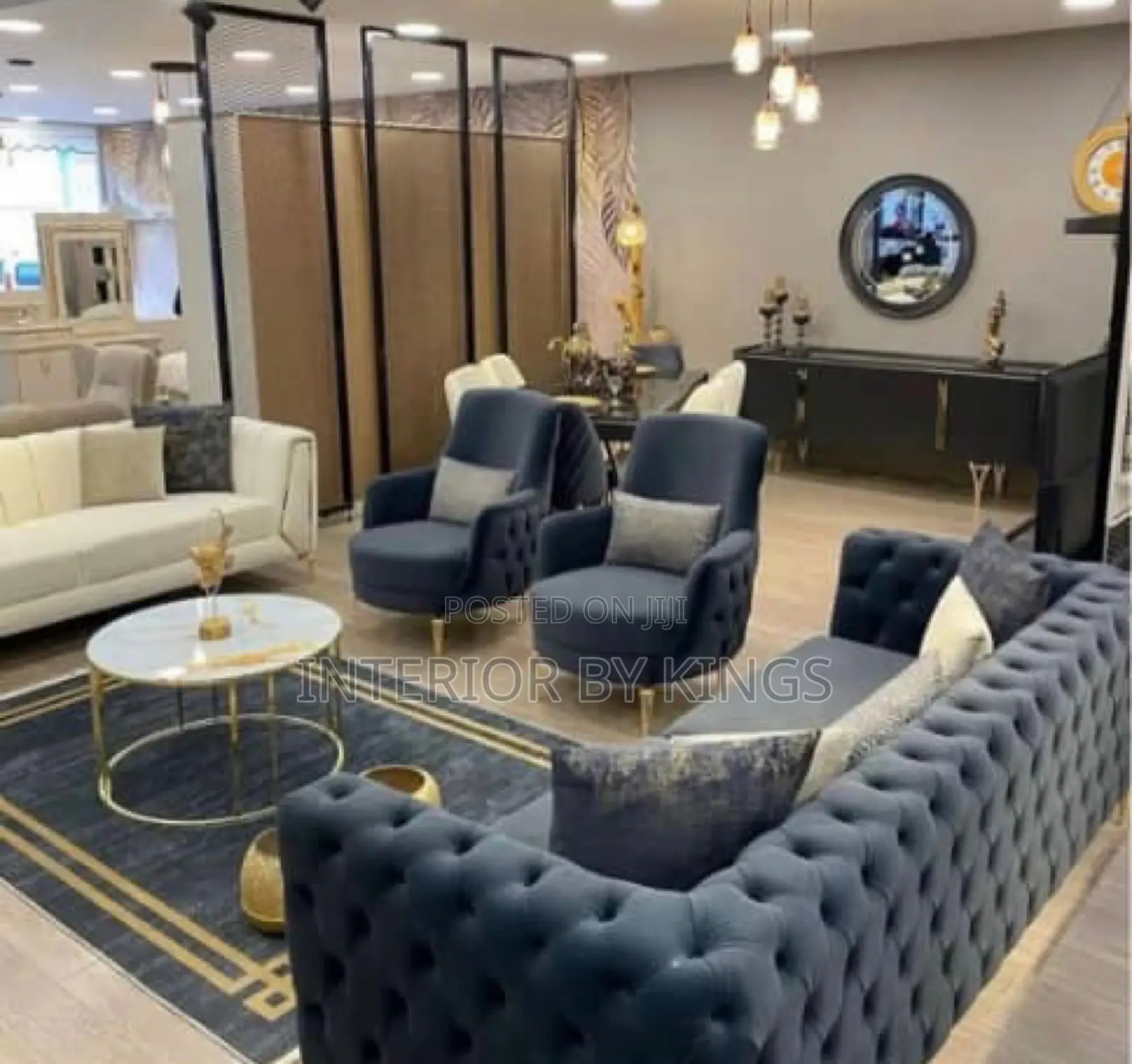 7seater Fabric Sofa + a Center Table Can Be Made in Colors